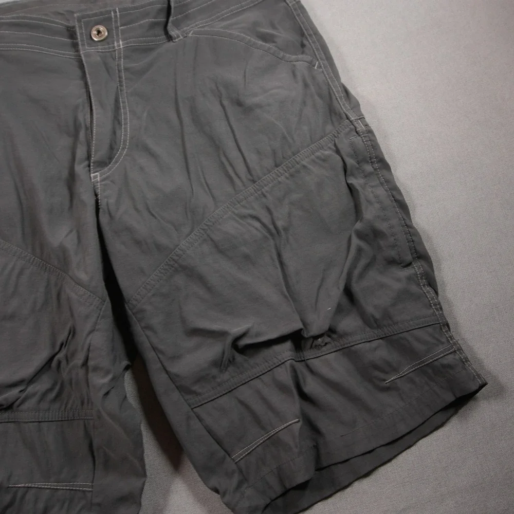 KUHL Renegade Cargo Men Shorts 36 Gray Utility Nylon Stretch Hiking Outdoor Work